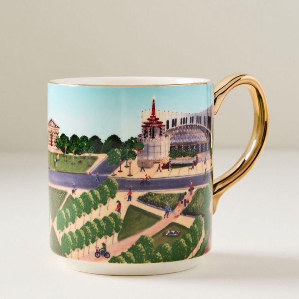 Anthropologie Holiday in the City Stoneware Mug NASHVILLE 2025 Coffee Cup New